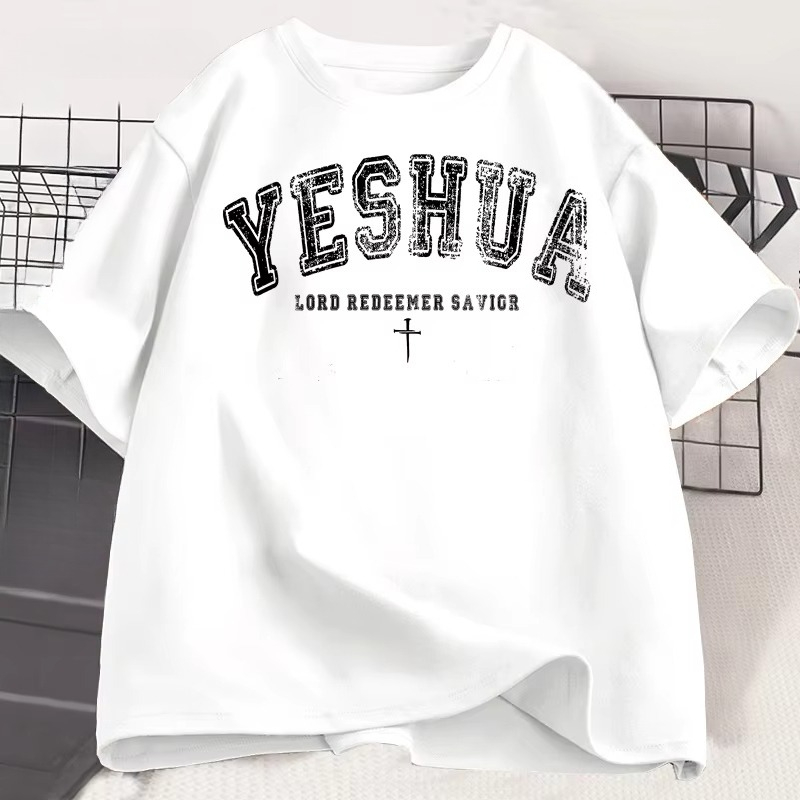 Men'S Fashion Aesthetics - Camiseta Vintage Yeshua Cristã, Estética Religiosa,