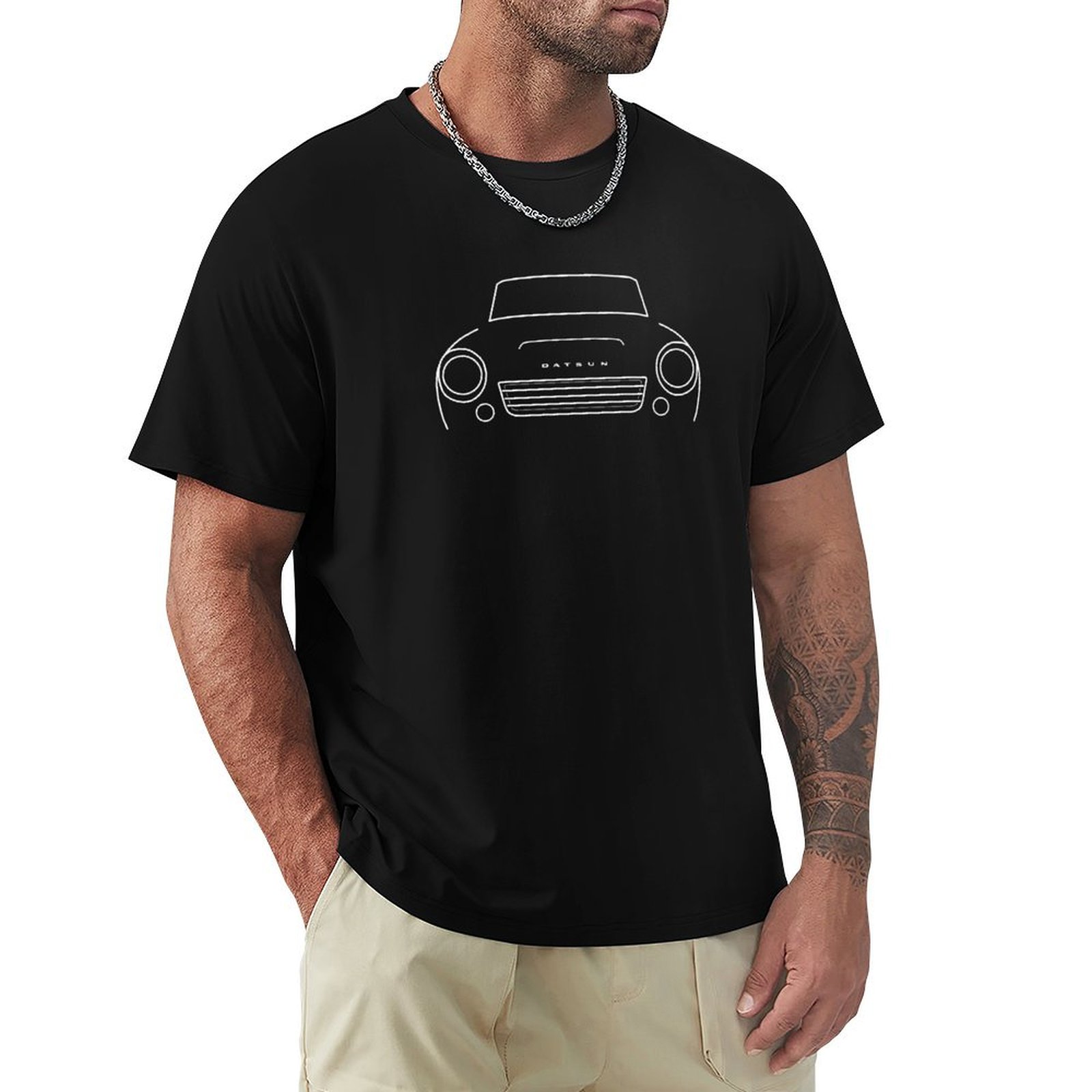Men'S Fashion 1960S - Camiseta com estampa gráfica de contorno