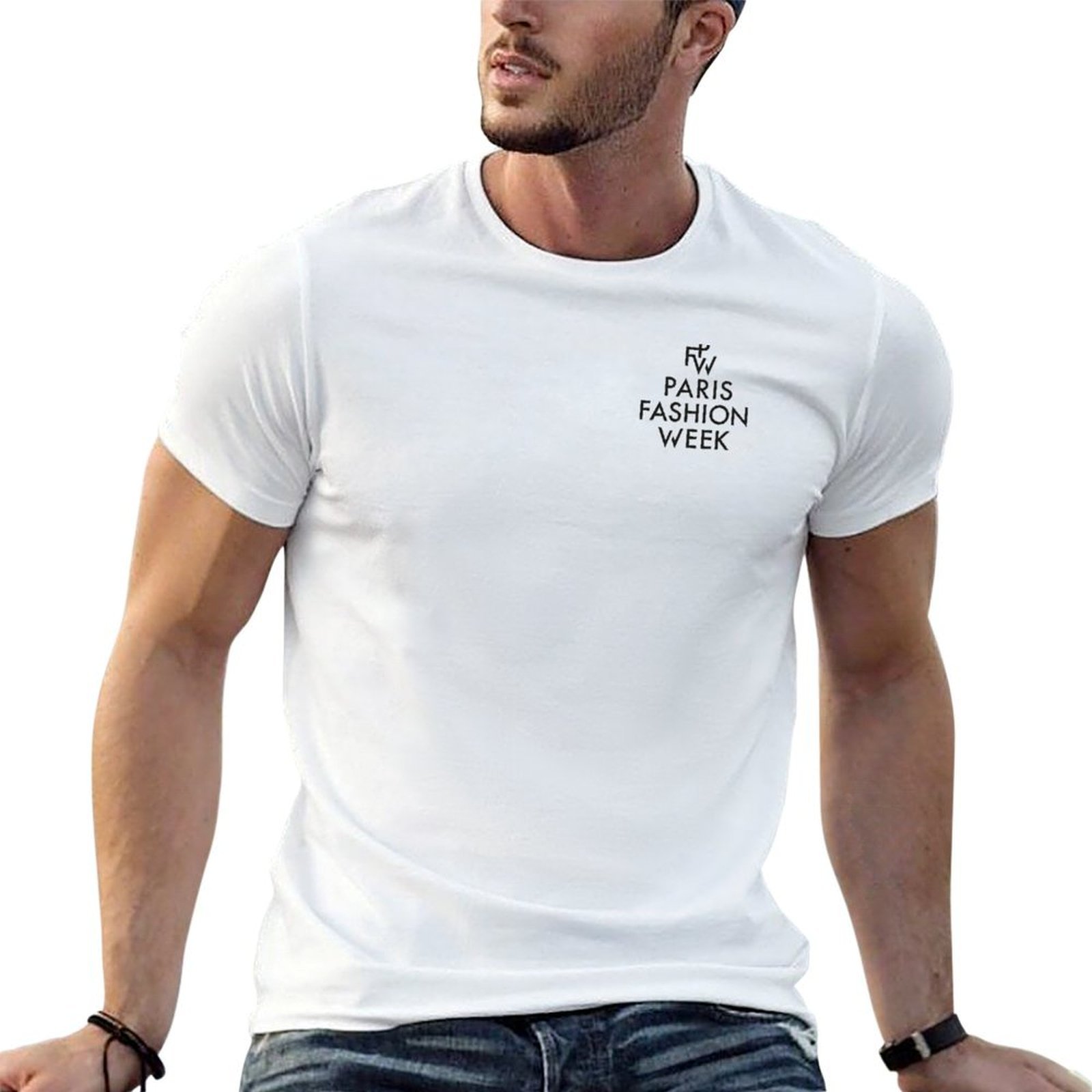 Men'S Paris Fashion Week - Camiseta da Semana da Moda de