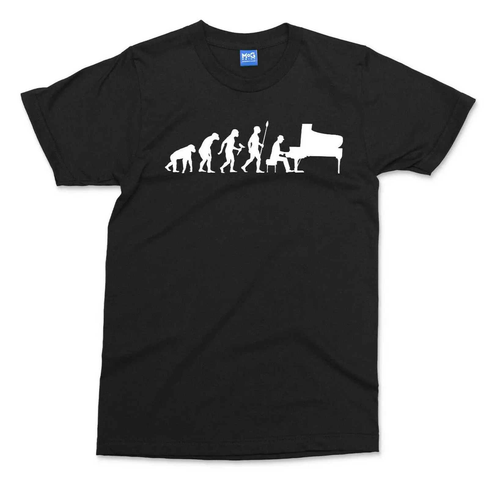 Men'S Fashion Evolution - Camiseta Piano Evolution Retro para Pianistas,