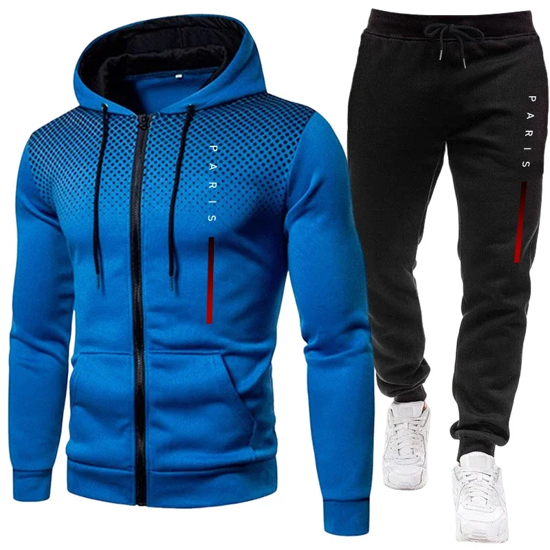 Paris Fashion Men - Conjunto de Moletom Casual Esportivo para