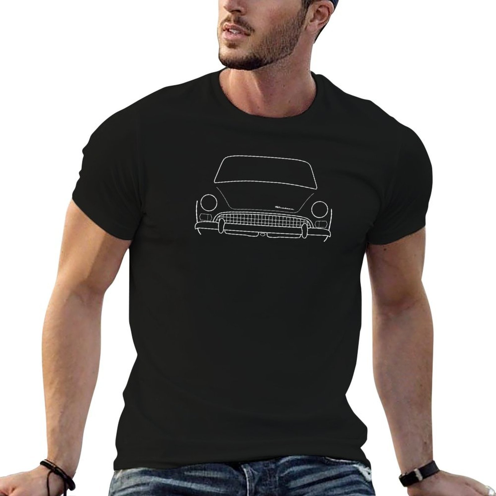 Men'S Fashion 1960S - Camiseta clássica Sunbeam Tiger Mk II,