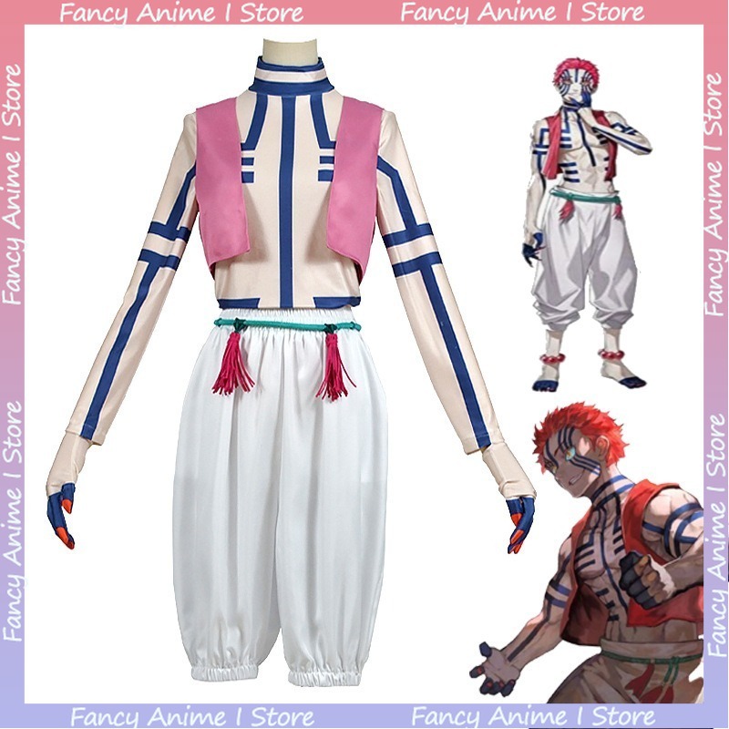 Mens Fashion Workwear - Fantasia de Cosplay Akaza de Anime,