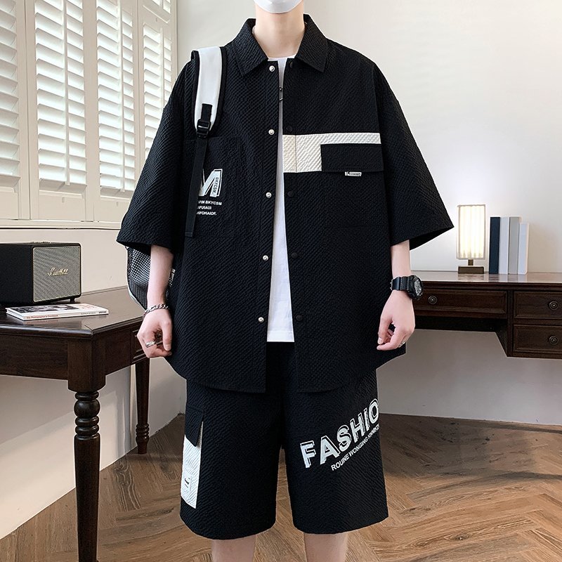 Mens Fashion Streetwear - Conjunto Masculino de Moda: Camisetas e