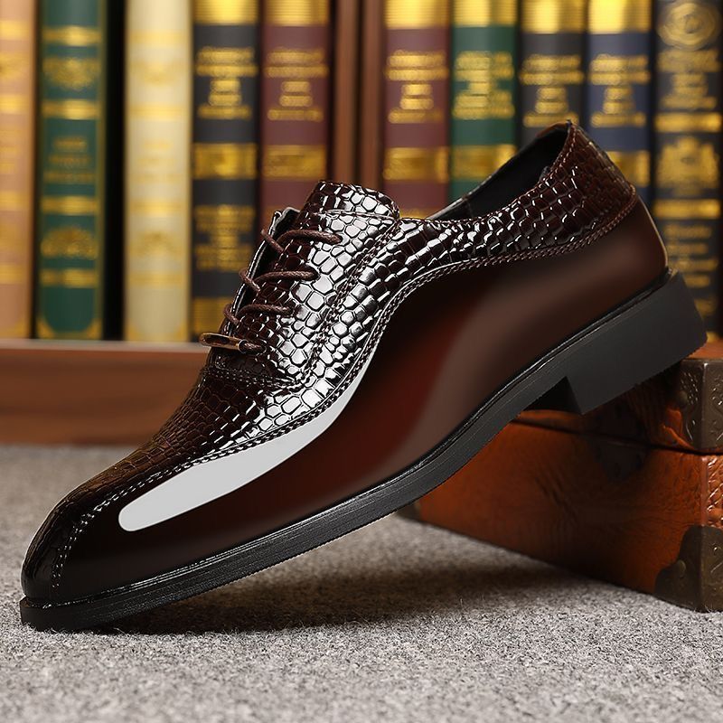 Men'S Fashion Formal - Sapatos Sociais Masculinos de Couro Envernizado