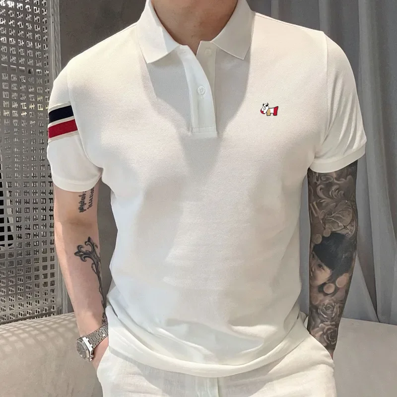 Men'S Fashion Golf Clothing - Camisa Polo Masculina de Golfe de