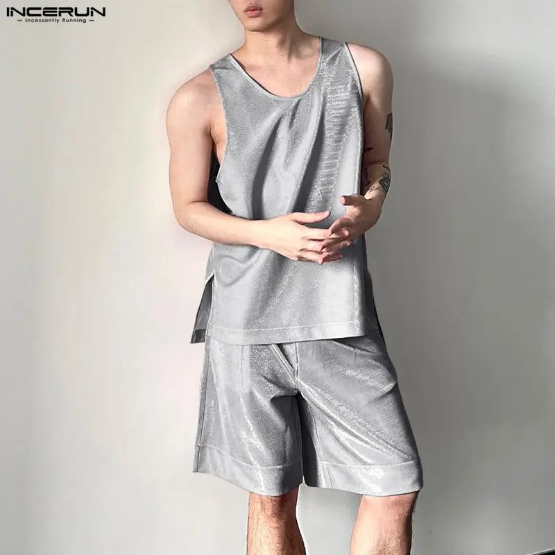 Mens Fashion Streetwear - Conjuntos Masculinos INCERUN: Novidade! Conjunto de