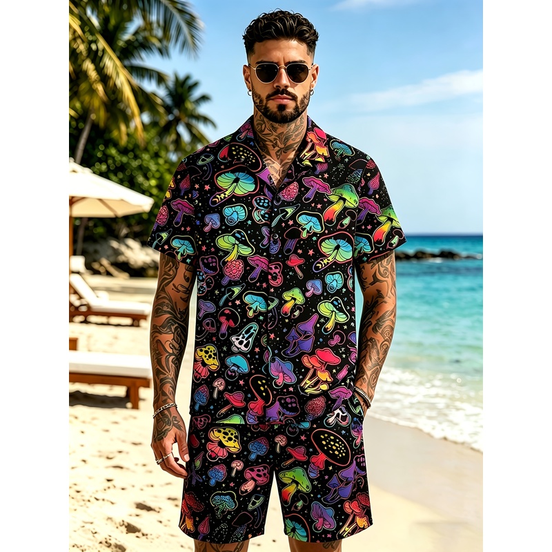 Mens Fashion Streetwear - Moda Masculina: Terno com Estampa 3D