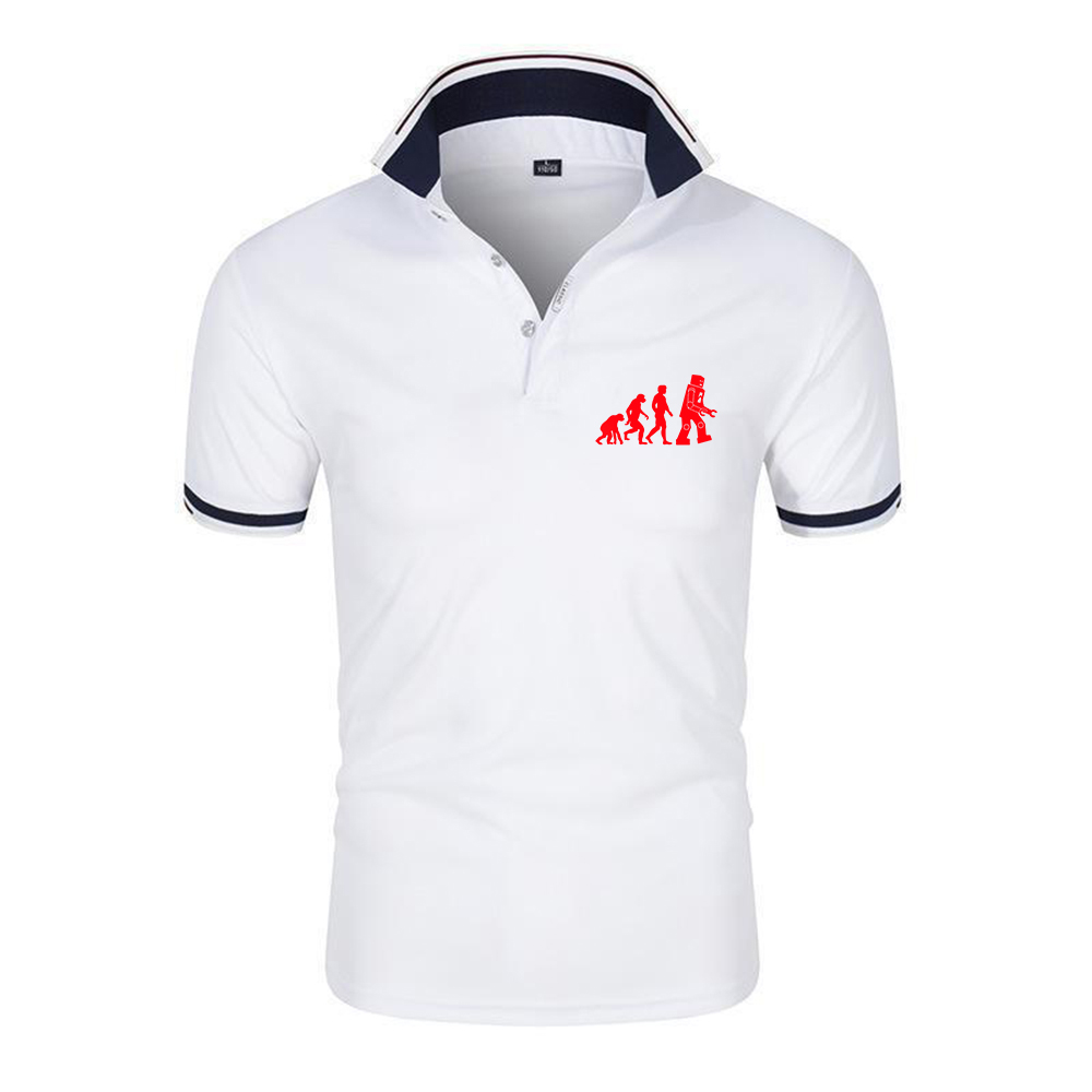 Men'S Fashion Evolution - Camisa Polo Clássica de Manga Curta