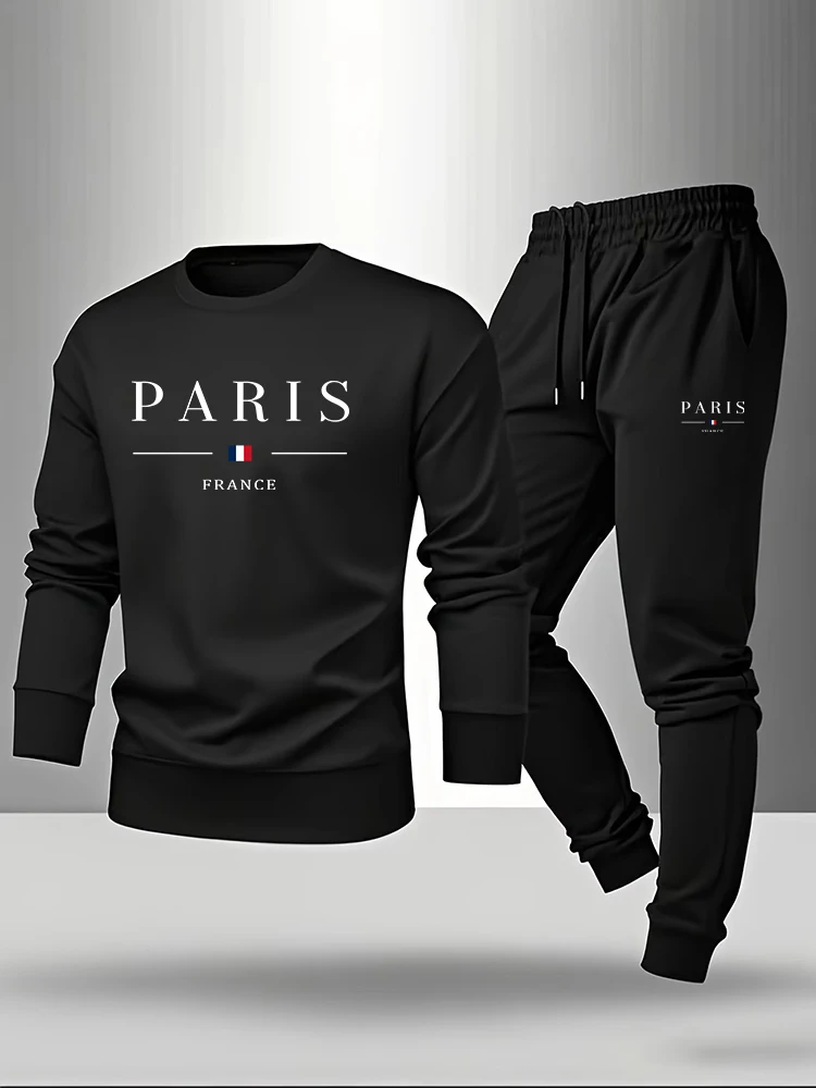 Paris Fashion Men - Conjunto Masculino Paris Print: Moletom e