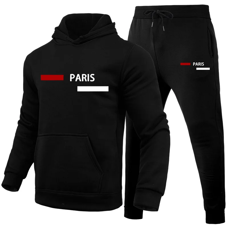 Men'S Fashion Hoodies - Conjunto de Moletom Masculino Casual com