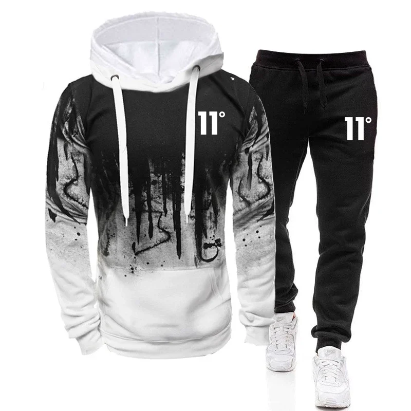 Men'S Fashion Hoodies - Conjunto de Moletom Masculino Casual de