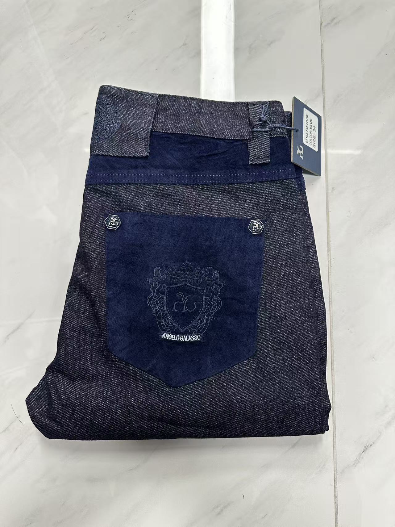 Men'S Fashion For 70 Year Old - OECHSLI Calça jeans masculina de algodão