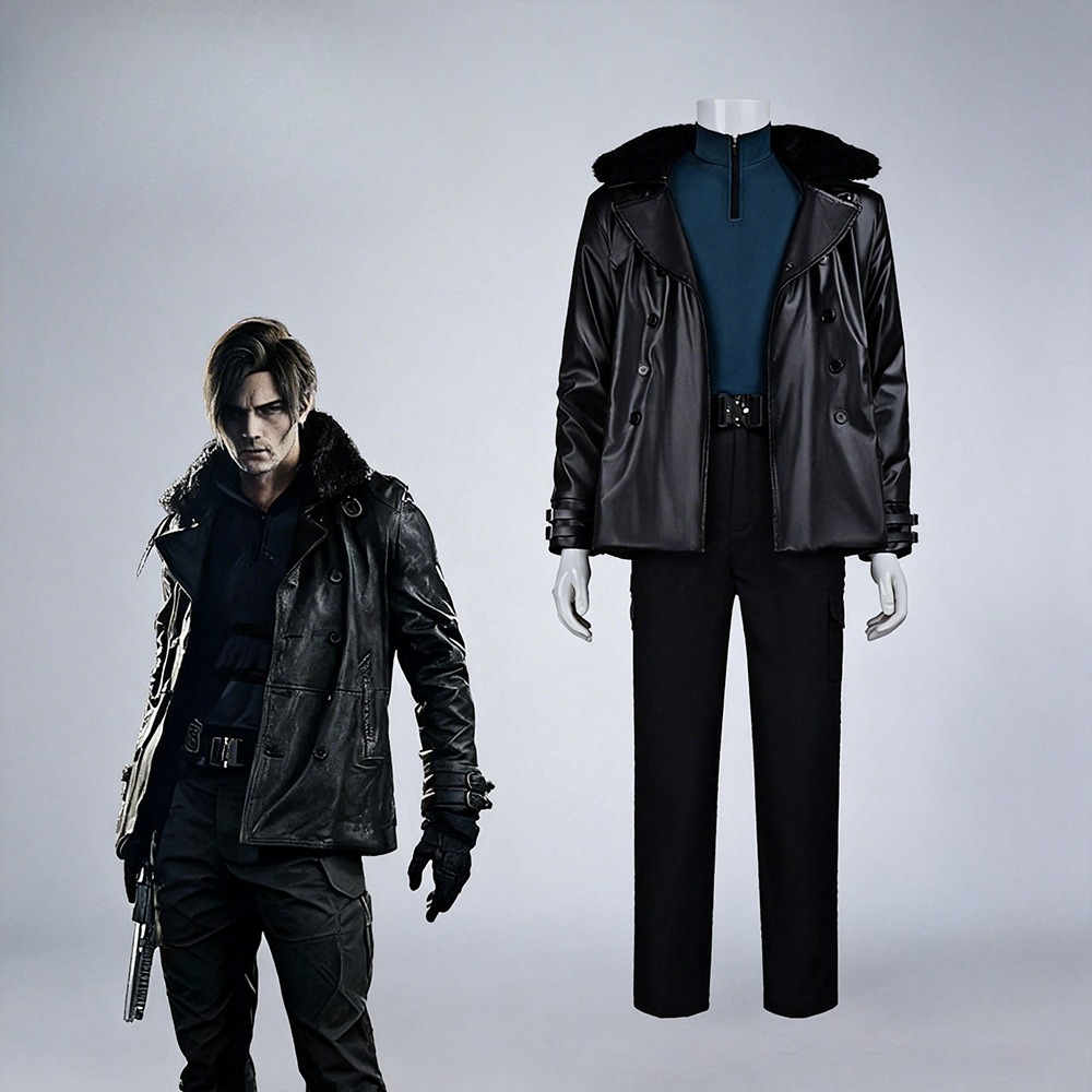 Bomber Jacket Men - Fantasia Cosplay Leon Kennedy Resident Evil