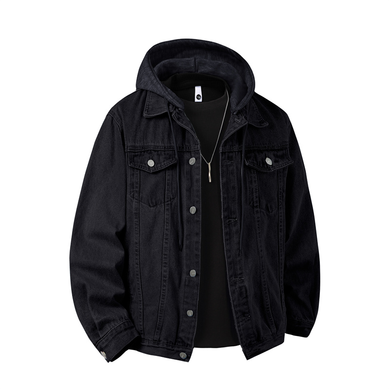 Bomber Jacket Men - Homens com capuz jaqueta jeans homens