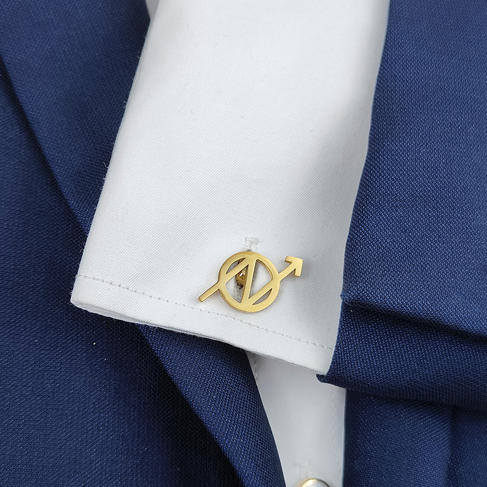 Mens Fashion Combination - Abotoaduras de Aço Inoxidável 316L com
