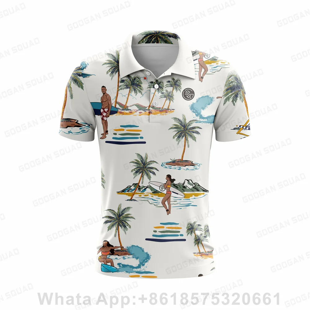 Camisa Polo Masculina Estilo H - Men'S Fashion Golf Clothing avaliação e preço