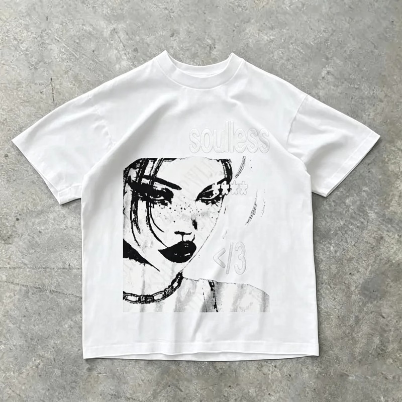 Camiseta de Algodão com Estamp - Men'S Fashion Aesthetics avaliação e preço