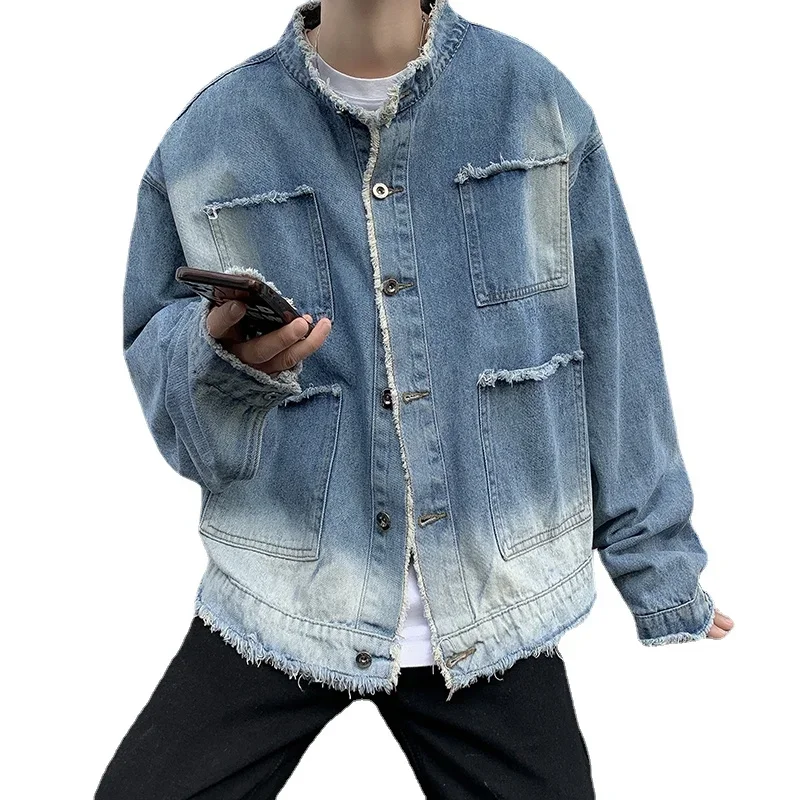 Jaqueta Jeans Masculina Americ - Mens Fashion Denim Jacket avaliação e preço