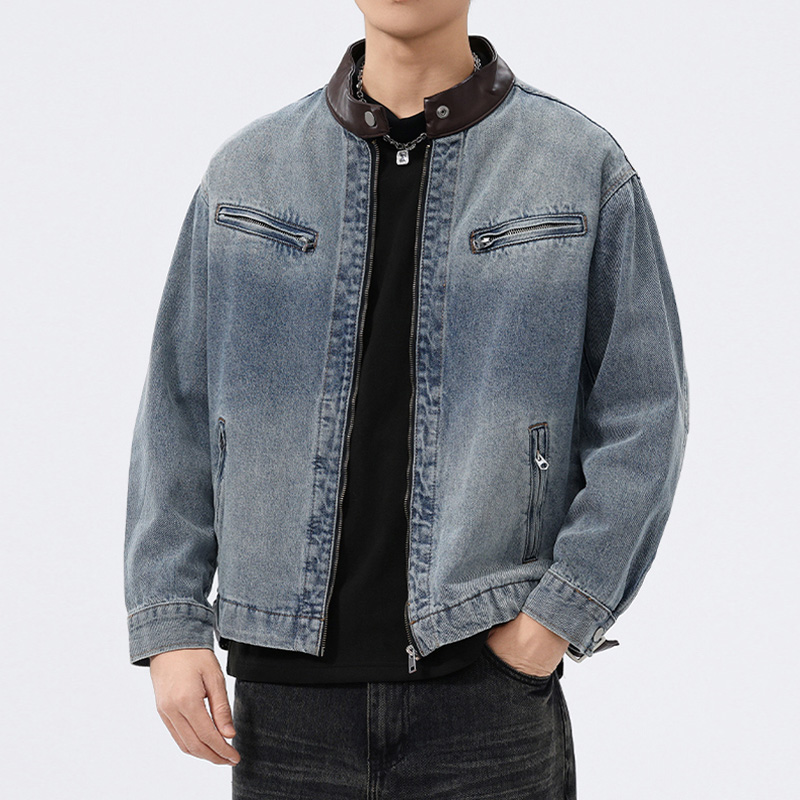 Jaqueta Jeans Masculina com Go - Mens Fashion Denim Jacket avaliação e preço