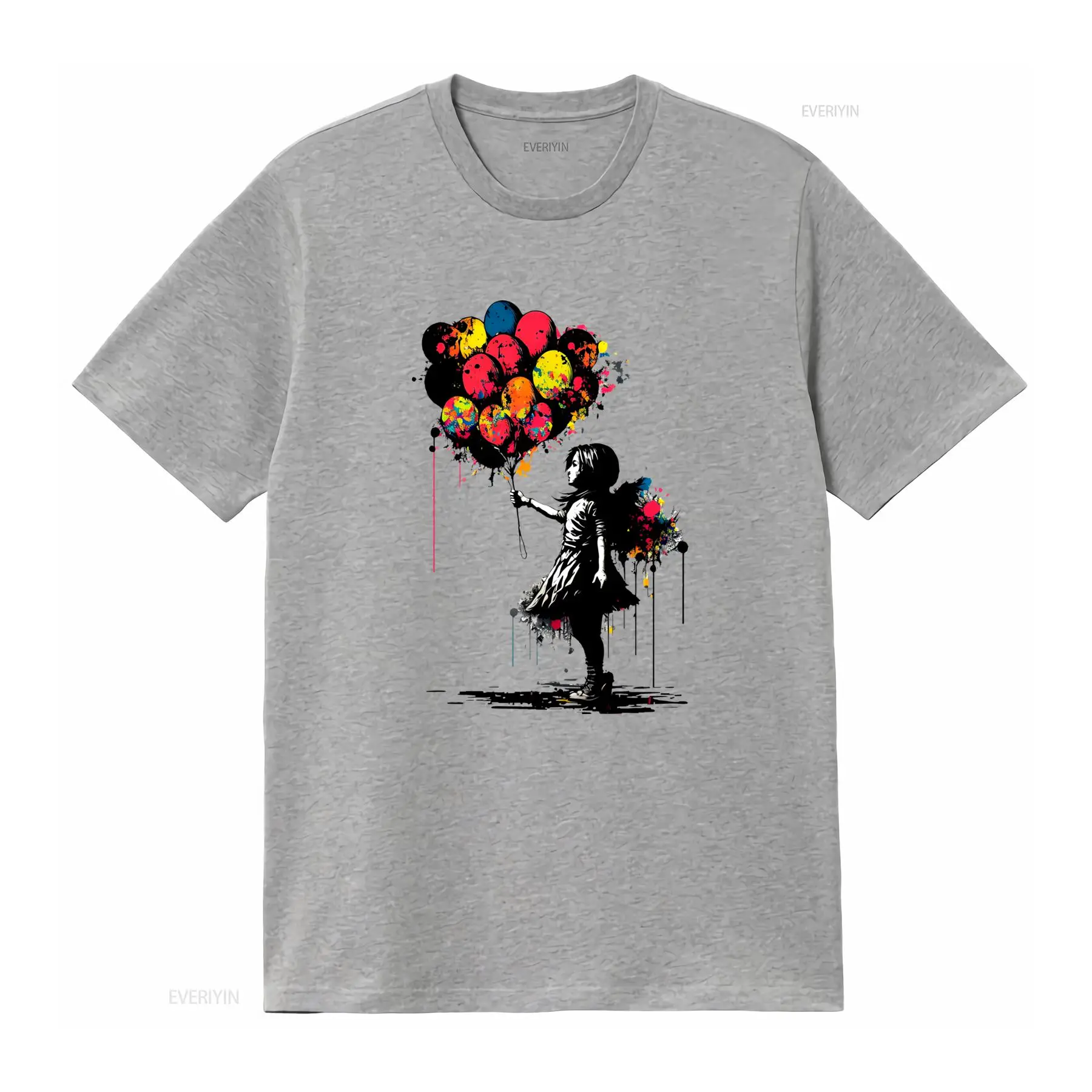 Camiseta Banksy Peace Balloon  - Men'S Fashion Aesthetics avaliação e preço