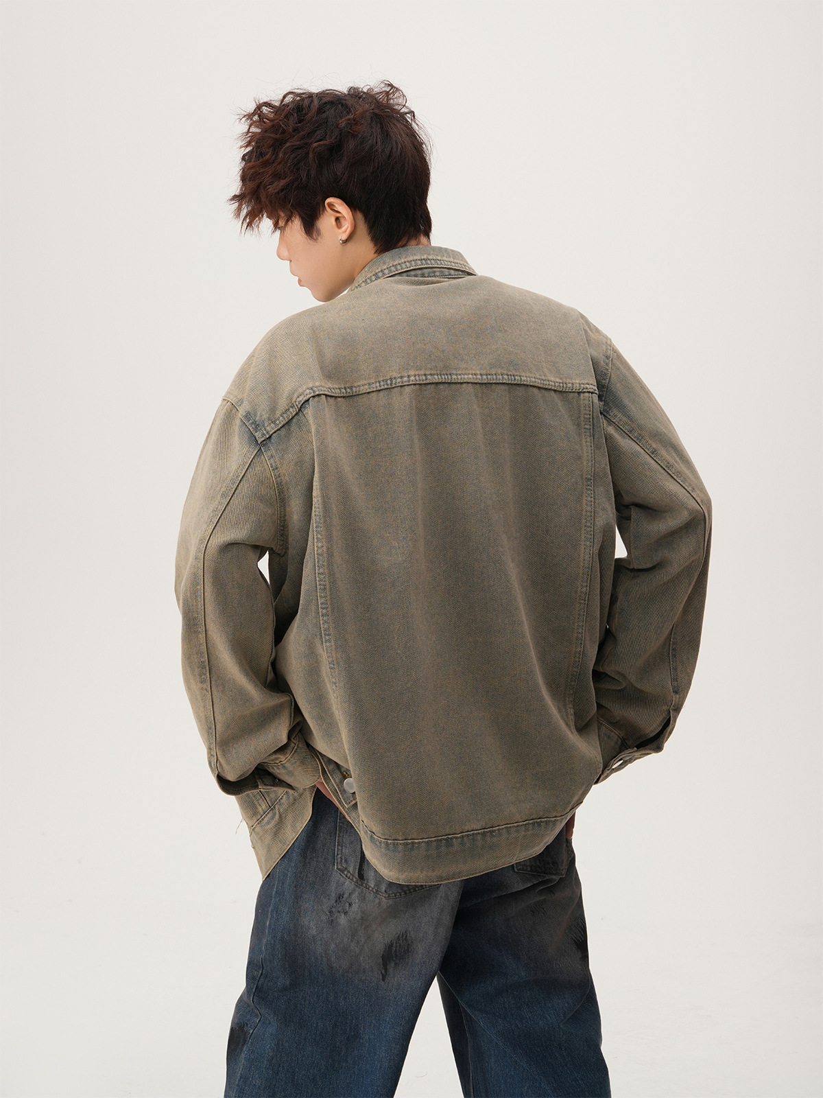 Jaqueta Jeans Masculina Americ - Mens Fashion Denim Jacket avaliação e preço
