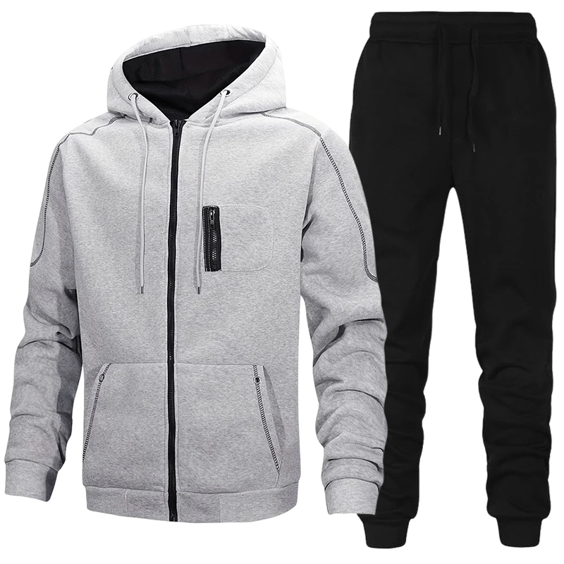 Conjunto de Moletom Masculino  - Mens Fashion Workwear avaliação e preço