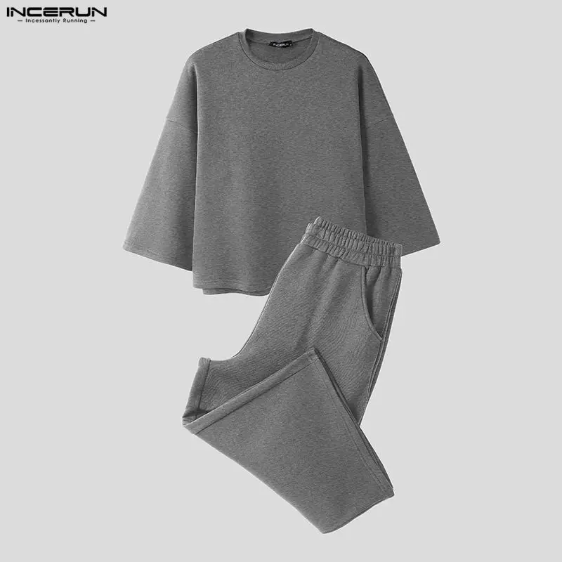Conjuntos Masculinos INCERUN e - Mens Fashion Workwear avaliação e preço