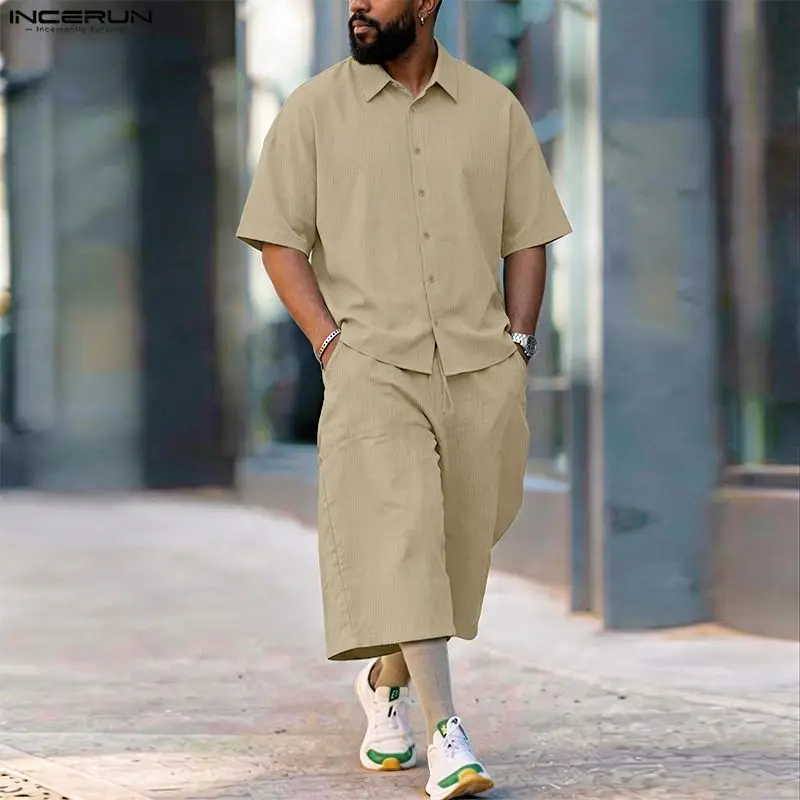 Conjuntos Masculinos INCERUN:  - Mens Fashion Streetwear avaliação e preço