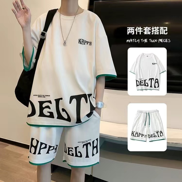 Conjunto de Roupas Casuais Mas - Mens Fashion Streetwear avaliação e preço