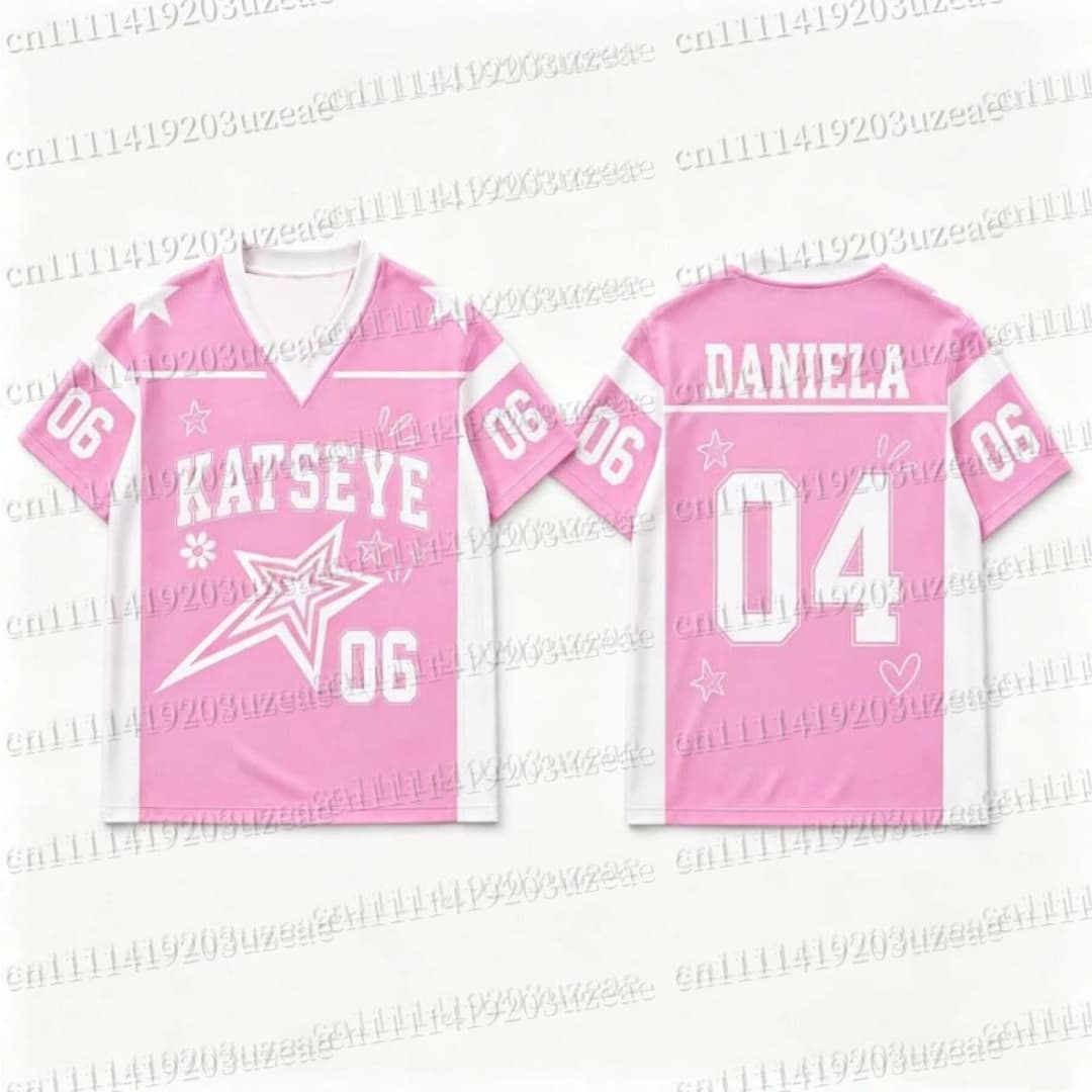 Camiseta Gráfica KATSEYE com E - Men'S Fashion Aesthetics avaliação e preço