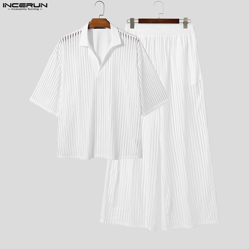 Conjuntos Masculinos INCERUN:  - Mens Fashion Streetwear avaliação e preço