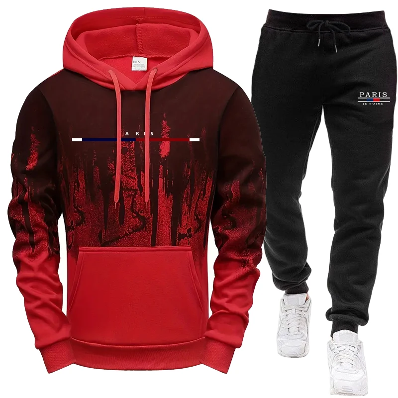 Conjunto Masculino/Blusão com  - Men'S Fashion Hoodies avaliação e preço