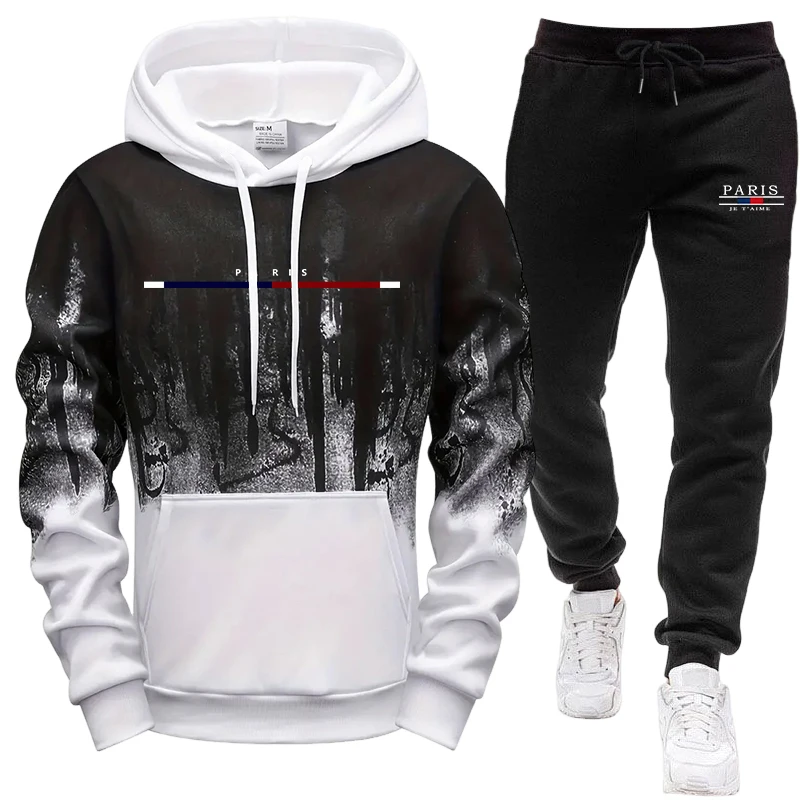 Conjunto Masculino/Blusão com  - Men'S Fashion Hoodies avaliação e preço