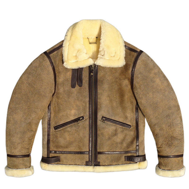 Jaqueta de inverno shearling m - Bomber Jacket Men avaliação e preço
