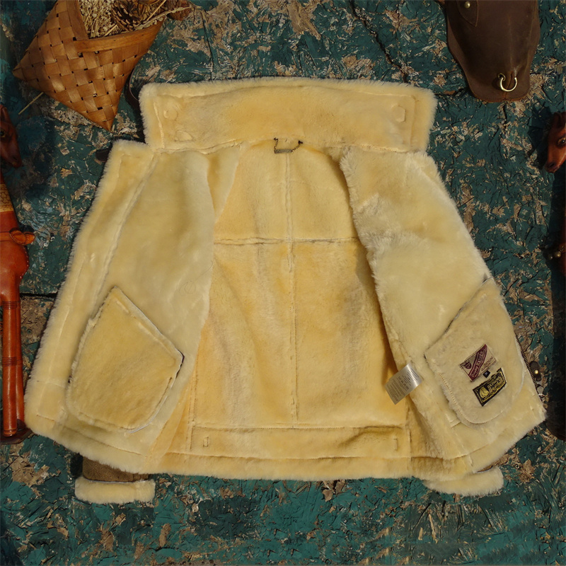 Jaqueta de inverno shearling m - Bomber Jacket Men avaliação e preço