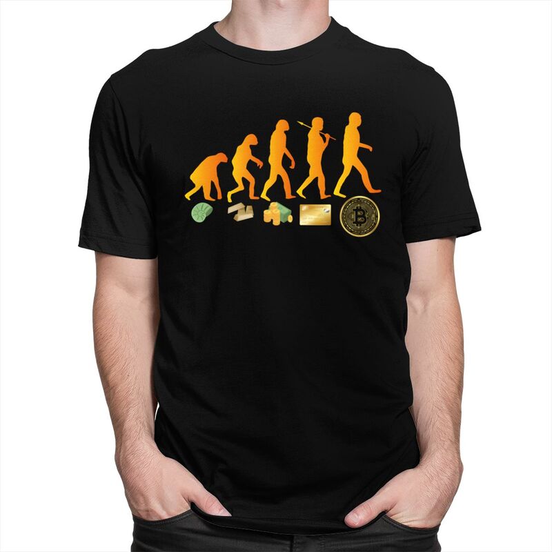 Evolução do dinheiro t camisa  - Men'S Fashion Evolution avaliação e preço