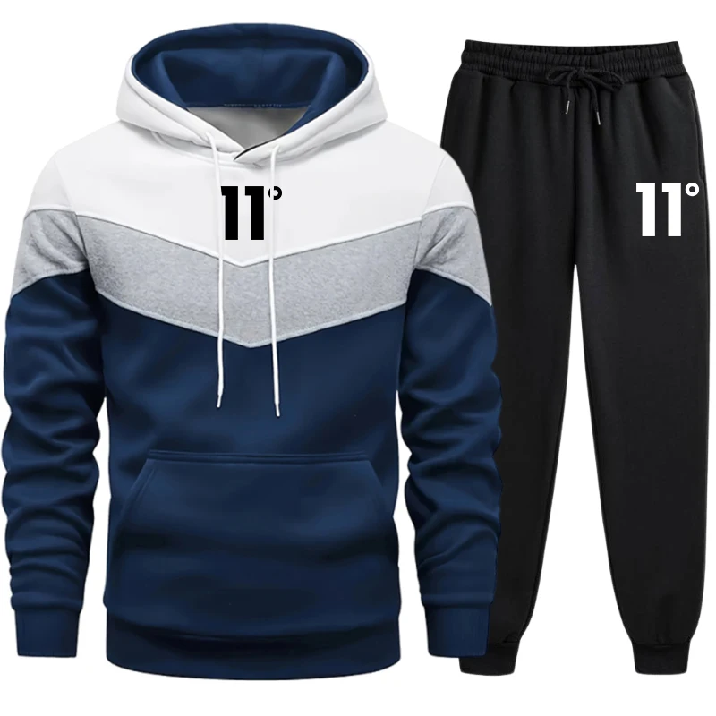Novo Conjunto de Moletom Mascu - Men'S Fashion Hoodies avaliação e preço