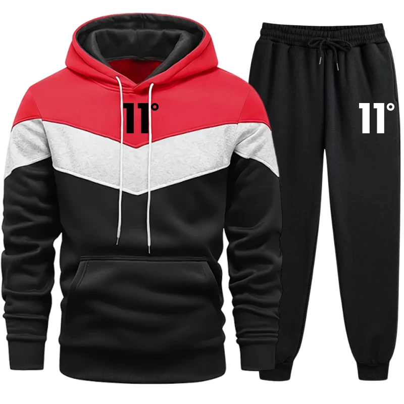 Novo Conjunto de Moletom Mascu - Men'S Fashion Hoodies avaliação e preço