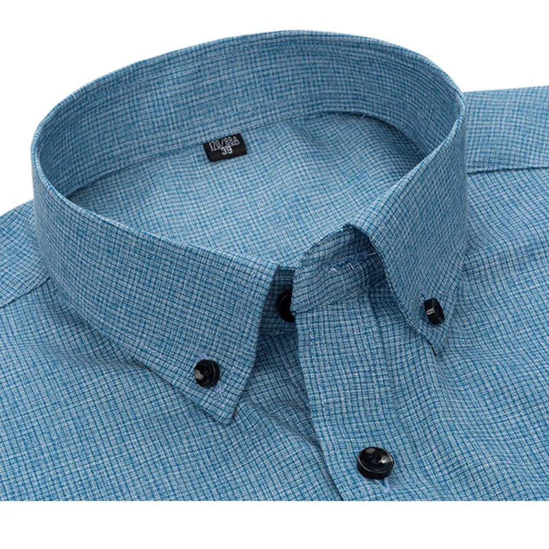 Camisa masculina de manga comp - Dress Shirt Non-Iron avaliação e preço