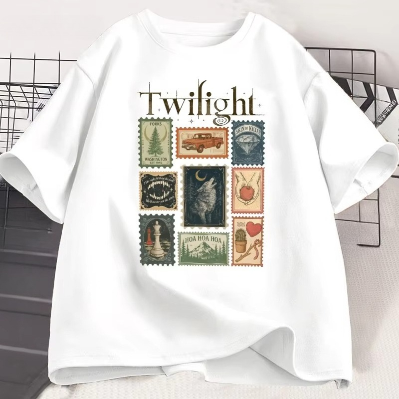 Camiseta Vintage Twilight Fork - Men'S Fashion Aesthetics avaliação e preço