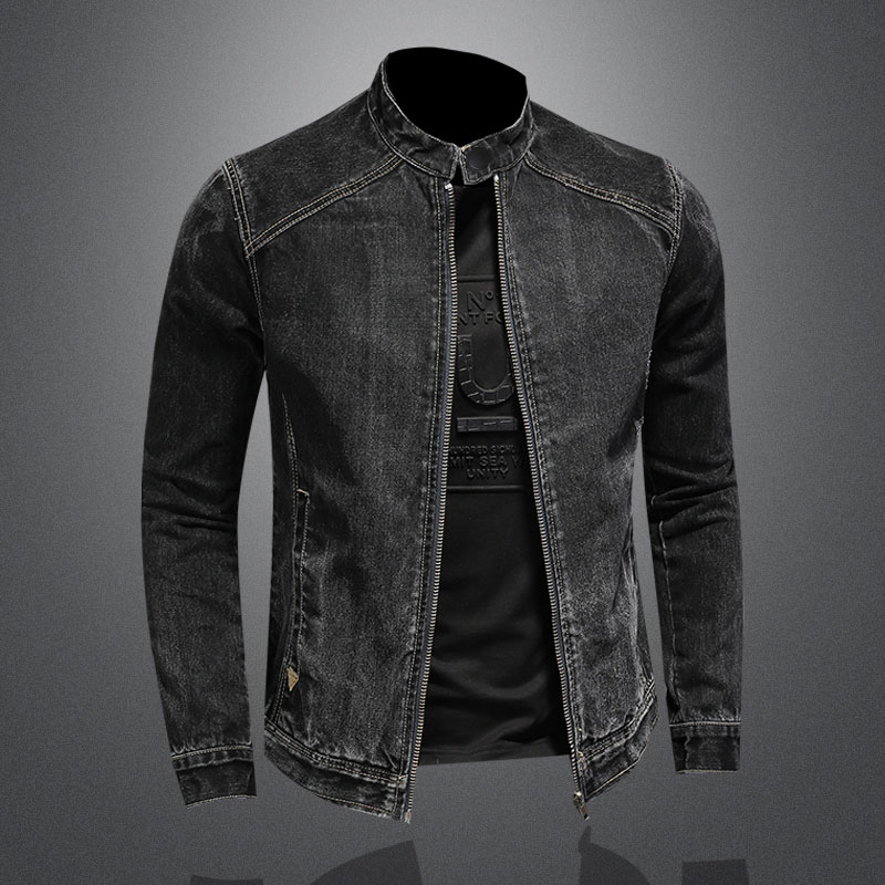 Jaqueta jeans de colarinho Vin - Bomber Jacket Men avaliação e preço