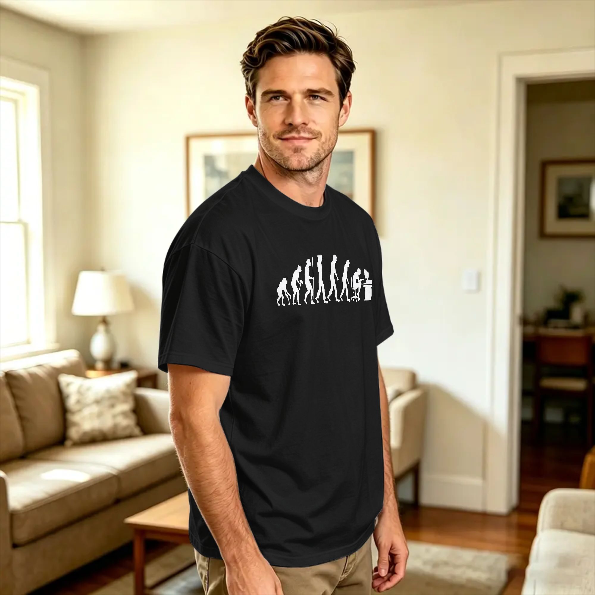 Camiseta Masculina 'Evolução d - Men'S Fashion Evolution avaliação e preço