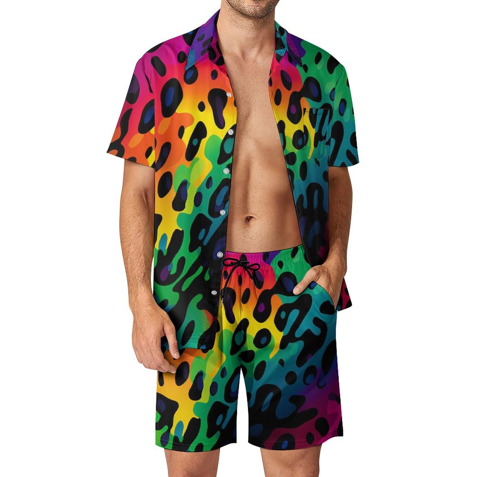 Conjunto de Camisa e Shorts Ma - Mens Fashion Streetwear avaliação e preço