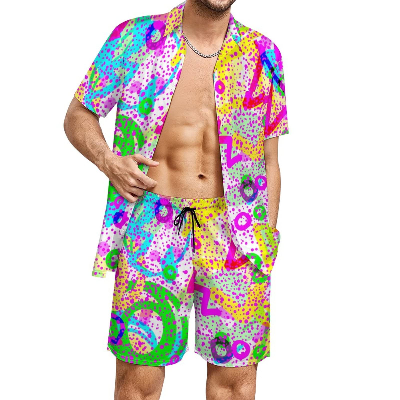 Conjunto de Camisa e Shorts Ma - Mens Fashion Streetwear avaliação e preço