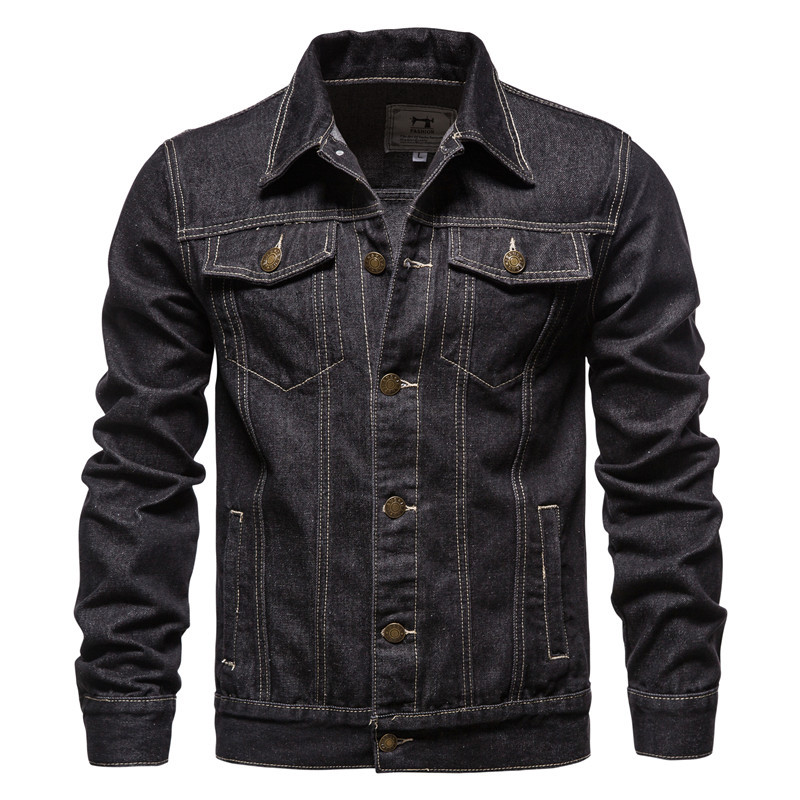 Jaqueta de Algodão Denim Mascu - Mens Fashion Denim Jacket avaliação e preço