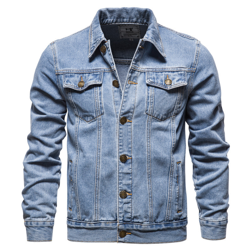 Jaqueta de Algodão Denim Mascu - Mens Fashion Denim Jacket avaliação e preço