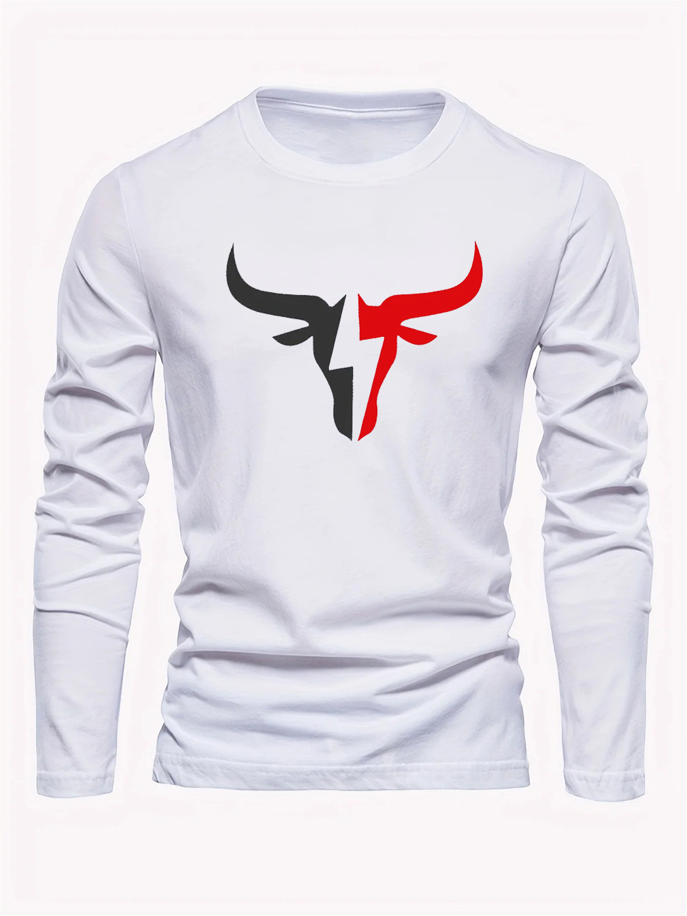 Camiseta Masculina de Manga Lo - Mens Fashion Top avaliação e preço