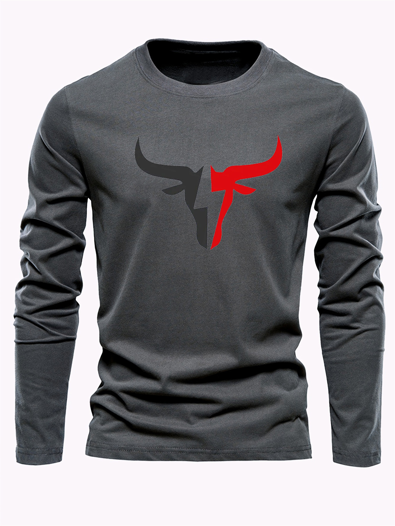 Camiseta Masculina de Manga Lo - Mens Fashion Top avaliação e preço