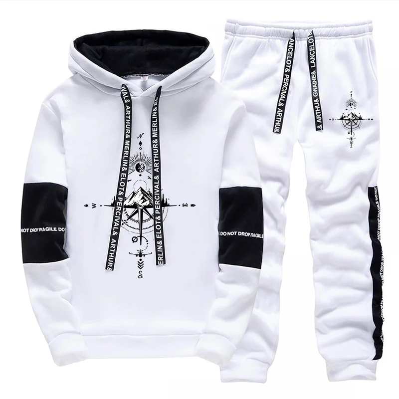 Novo Conjunto de Agasalho Masc - Men'S Fashion Hoodies avaliação e preço
